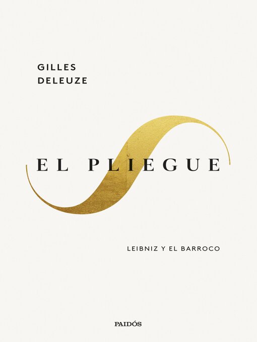 Title details for El pliegue by Gilles Deleuze - Available